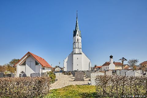 Gemeinde Unterdietfurt Landkreis Rottal-Inn Kirche (Dirschl Johann) Deutschland PAN